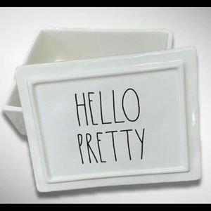 Rae Dunn clock and jewelry bundle